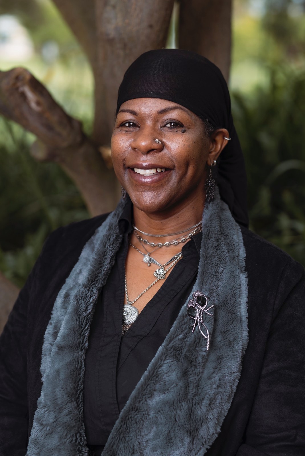 Dr. Lakisha, portrait in the garden