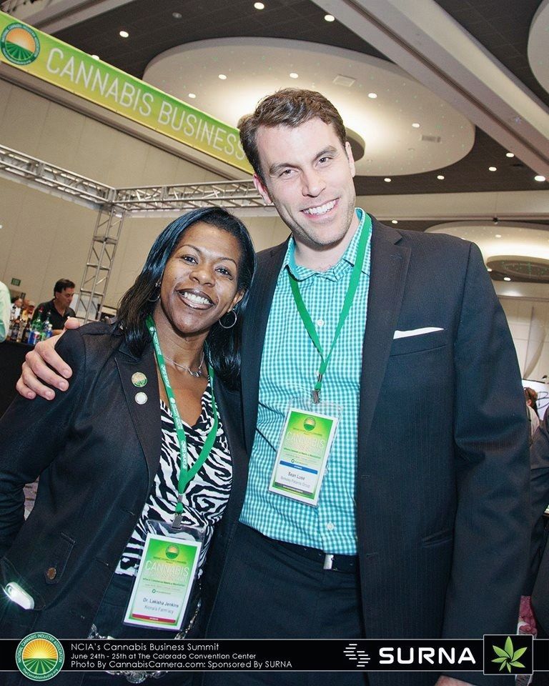 Dr. Lakisha at a Cannabis business summit