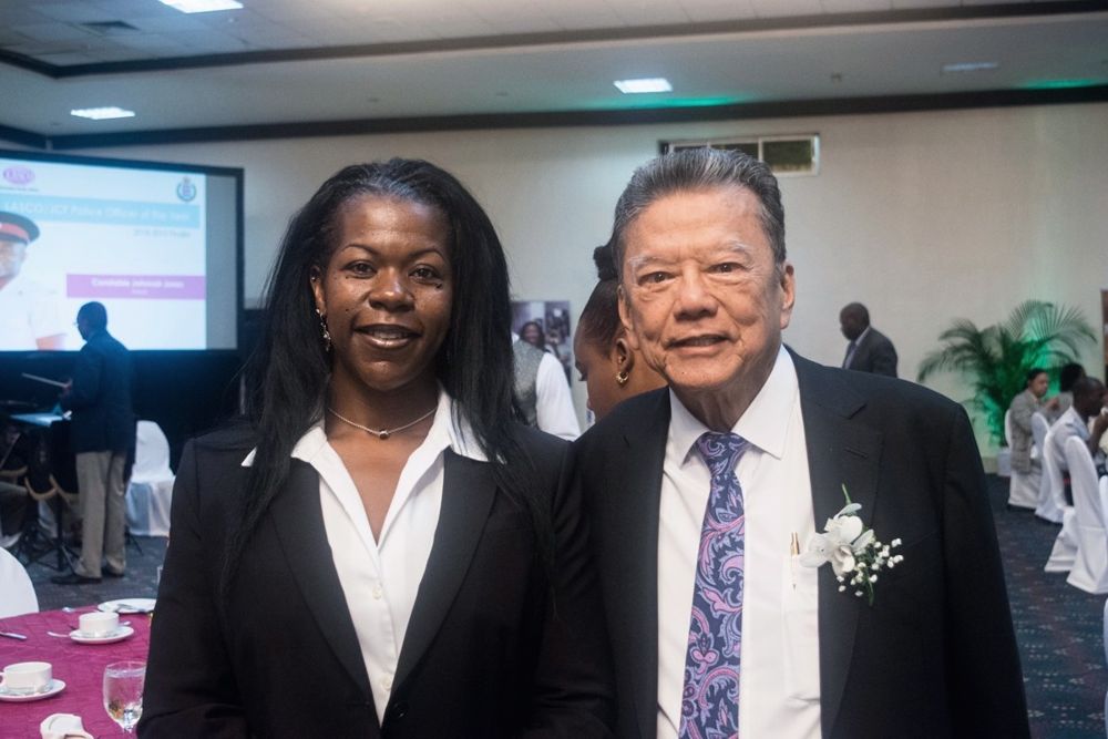 Dr. Lakisha at an event in Jamaica