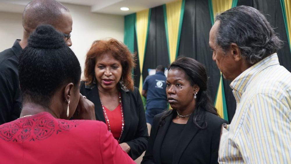 Dr. Lakisha at an event in Jamaica