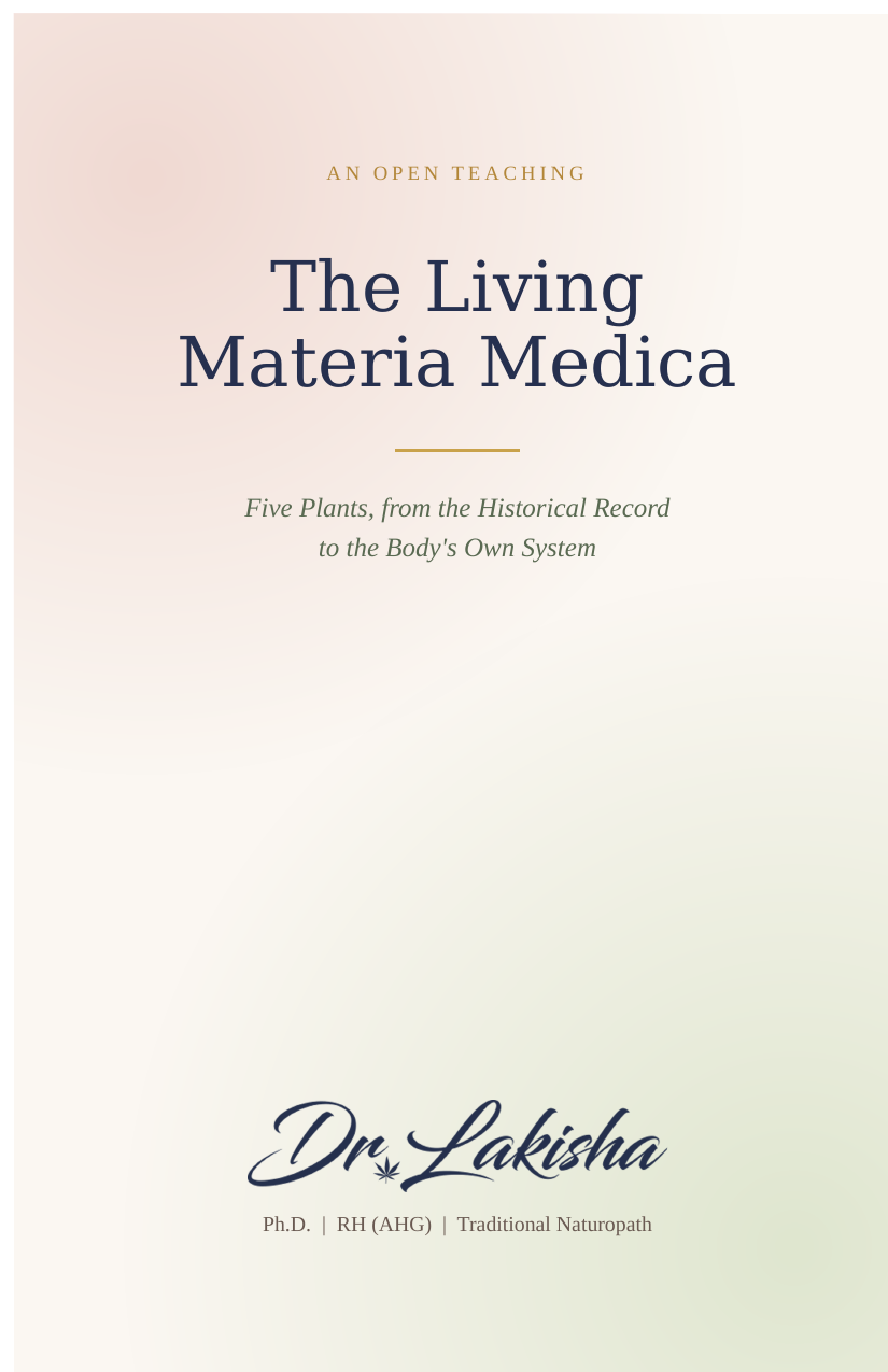 The Living Materia Medica, cover